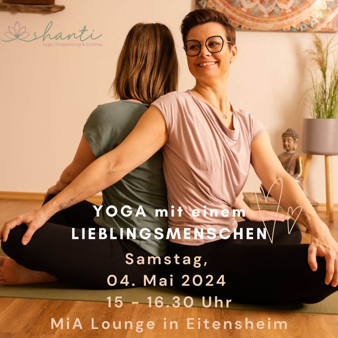 Yoga mit einem Lieblingsmenschen