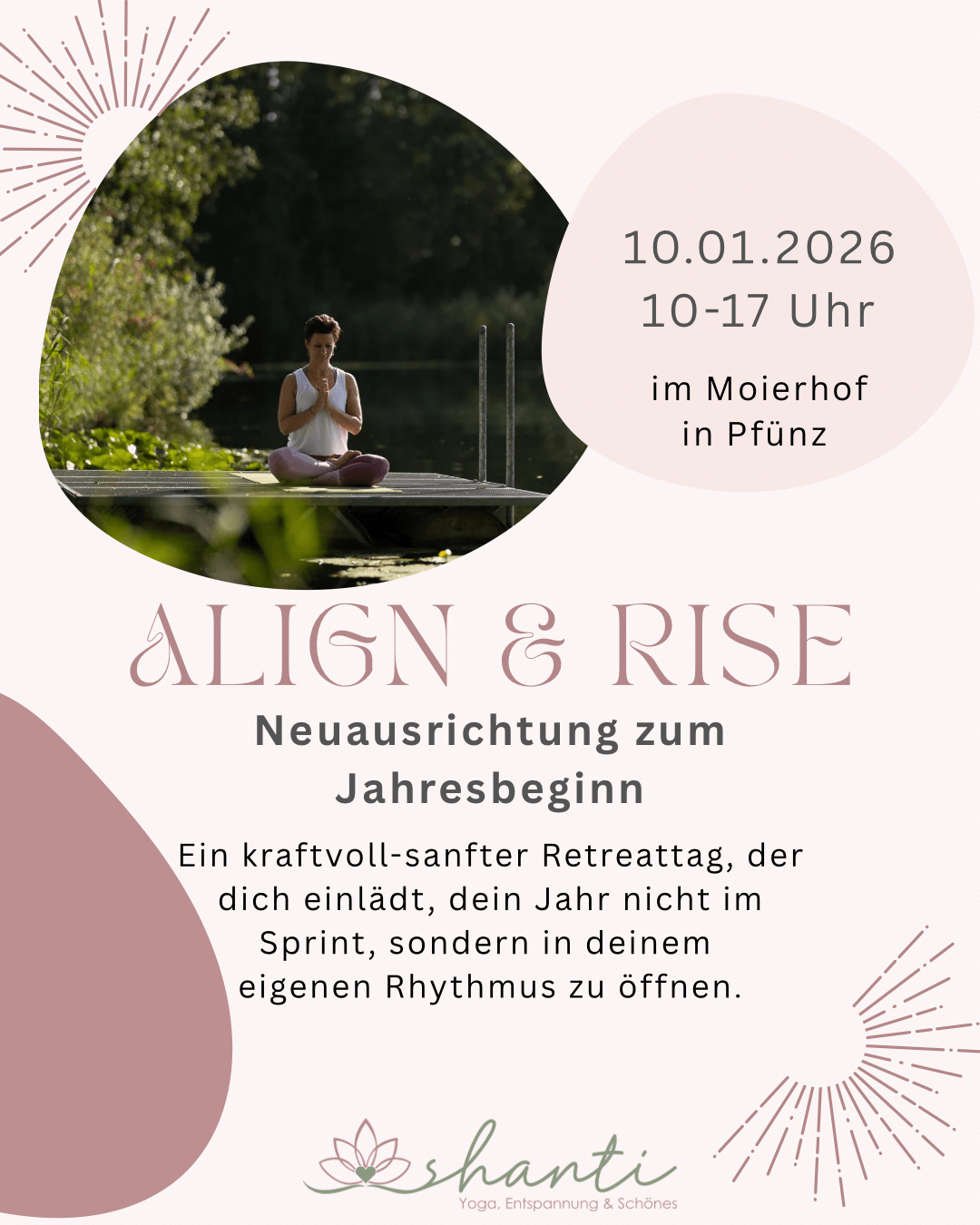 Mehr über den Artikel erfahren Align & Rise – Der Retreattag für eine Neuausrichtung zu Jahresbeginn