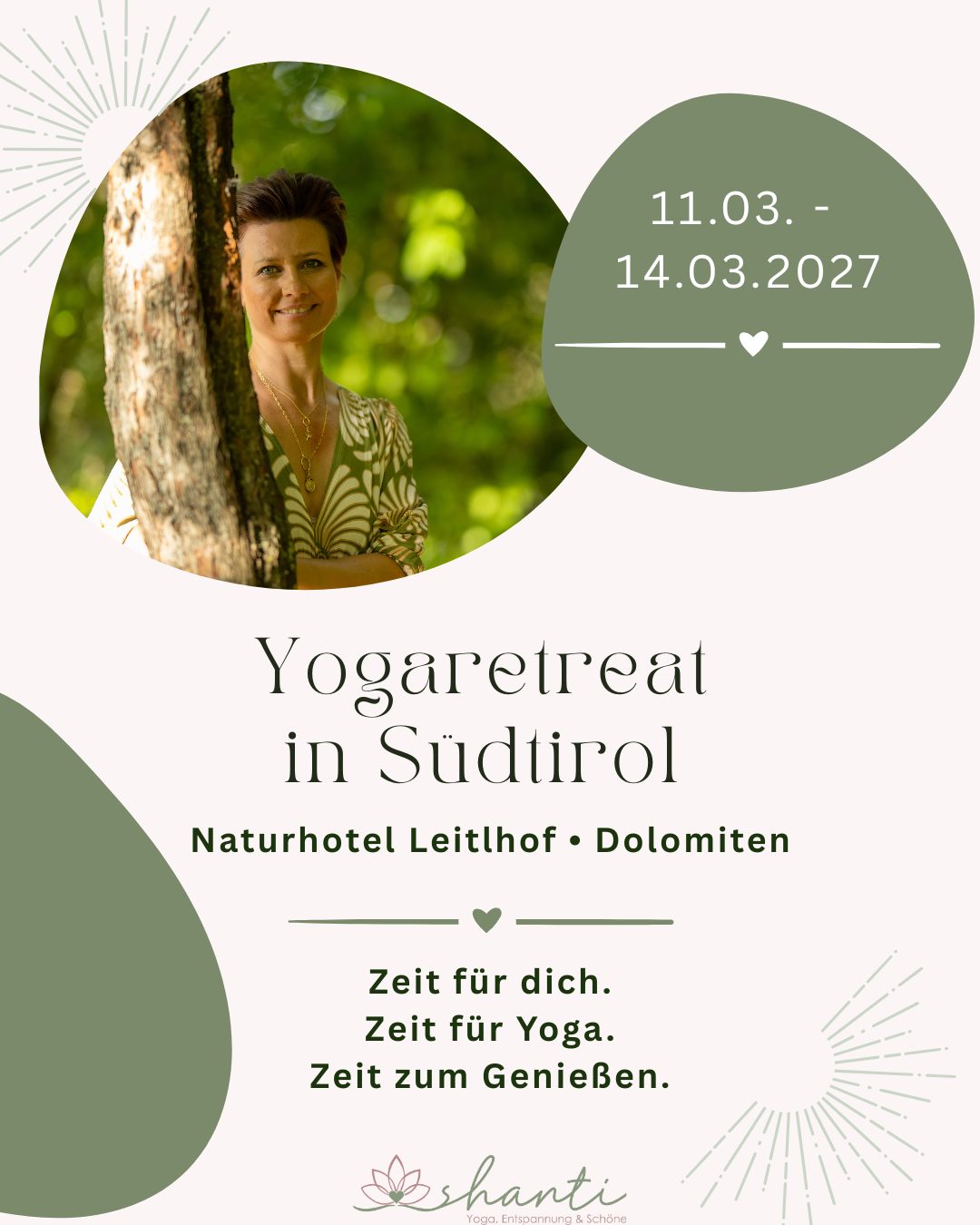 Yoga Retreat in Südtirol mit Steffi Fries im Naturhotel Leitlhof, 11.–14.03.2027